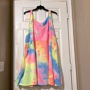 PLUS SIZE tie dye dress w/ POCKETS